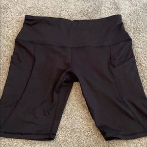 Black biker shorts
